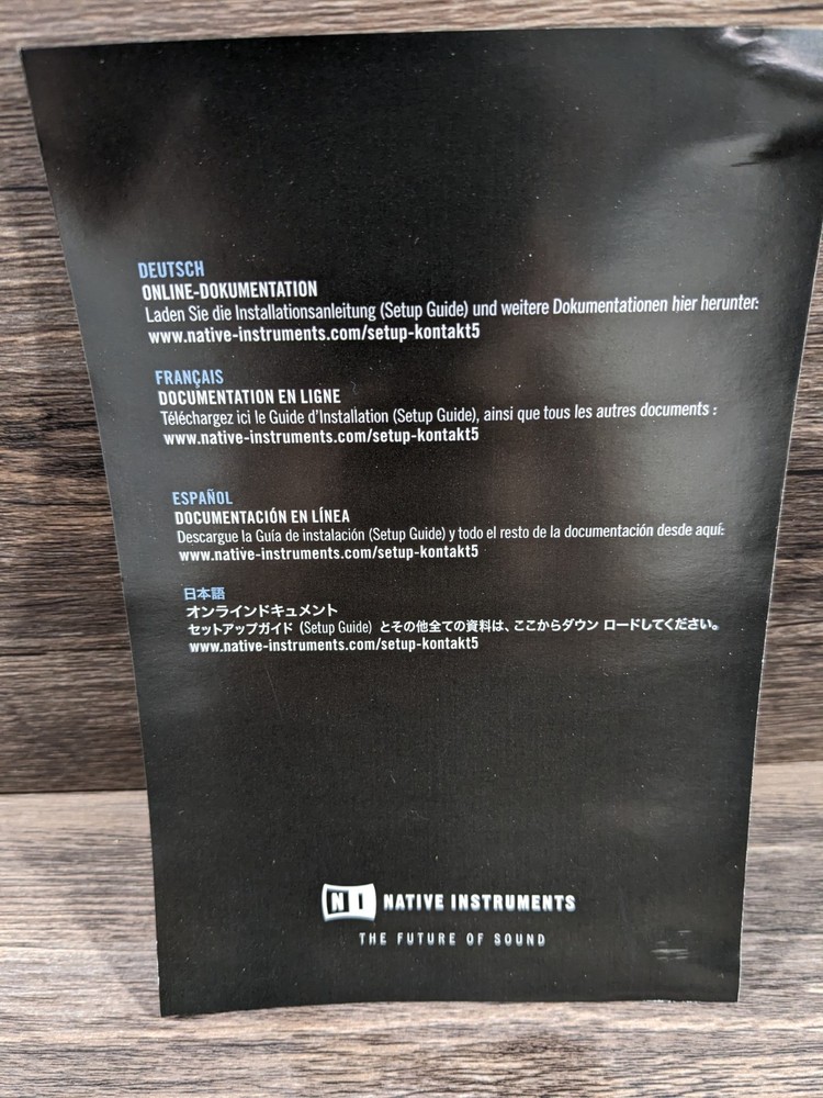 Native Instuments KONTAKT 5 Virtual Sampler/Sample Player 5 DVD Box Set