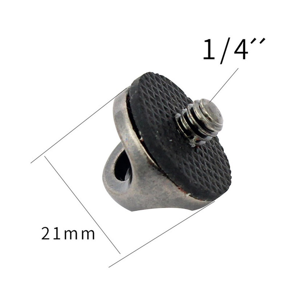 5pcs Universal Camera 1/4" Shoulder Strap Connection Buckle Fixing Screw Adapter