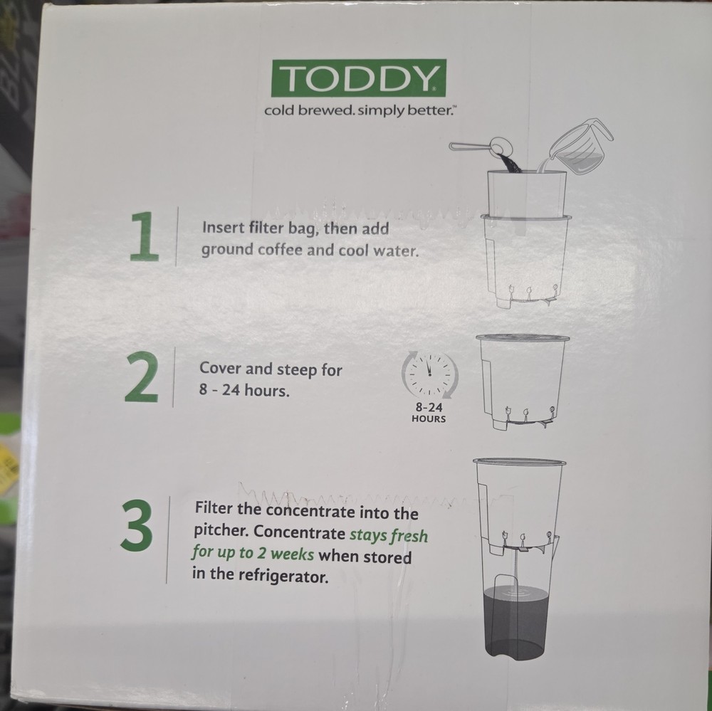 Toddy Essential Brewer Cold Brew Coffee Maker - Brand New