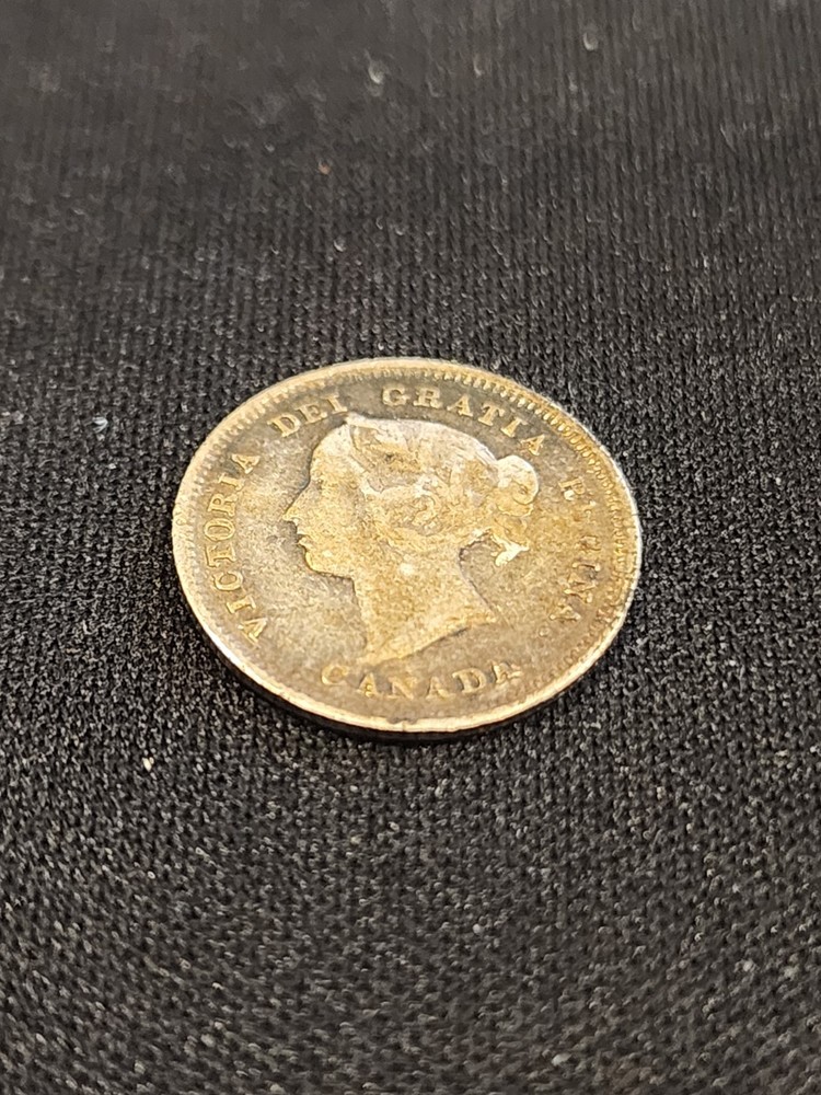 1888 Canada 5 Cents Silver Coin