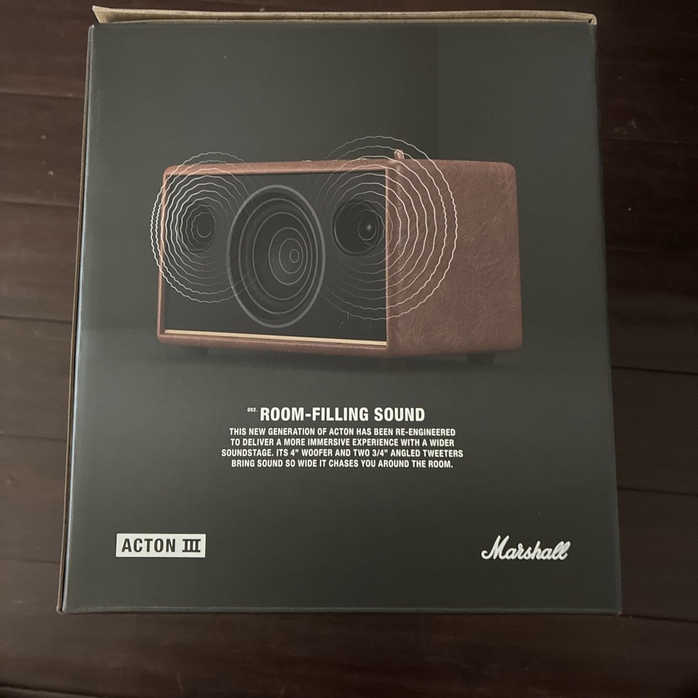Marshall Acton III Bluetooth Home Speaker - Brown