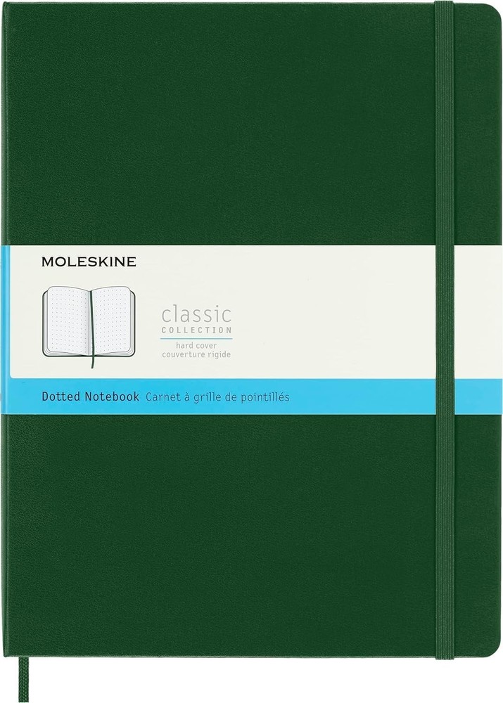 Notebook, Extra Lar, Dotted, Myrtle Green, Hard Cover