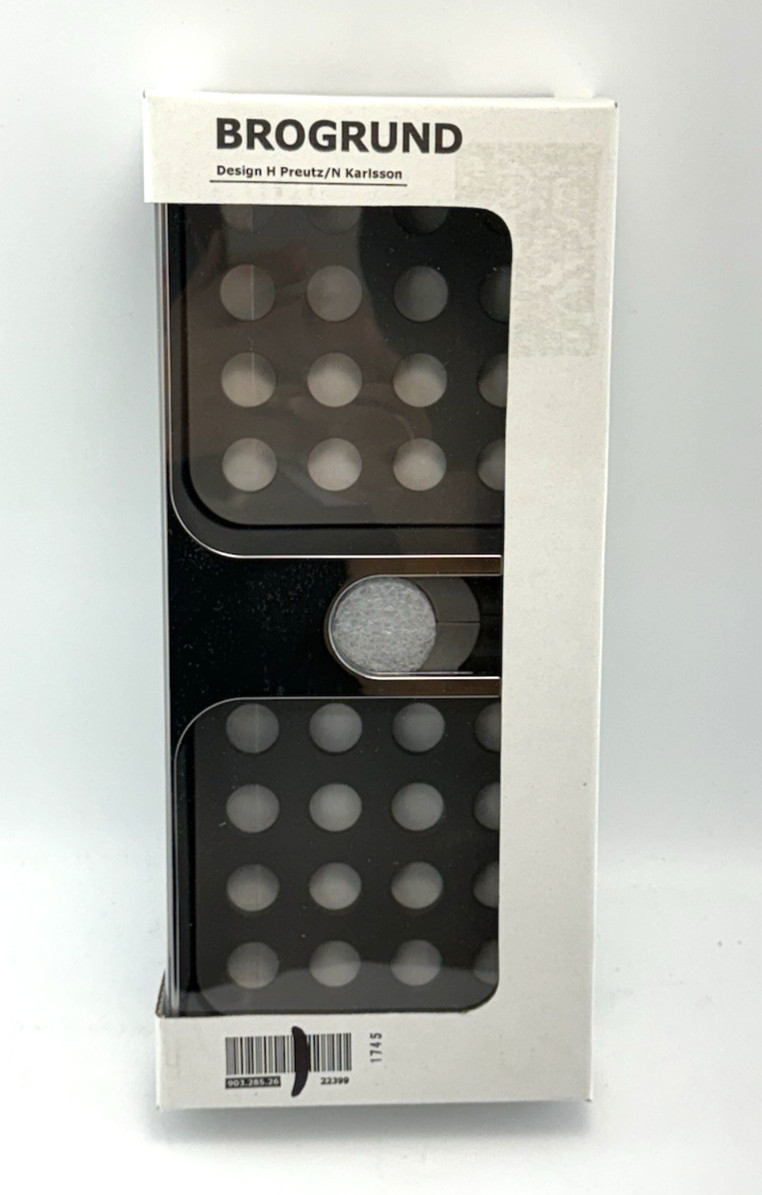 IKEA BROGRUND Chrome Plated Shower Shelf Caddy NEW