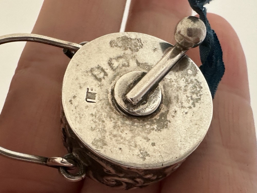 Victorian Solid Silver Chatelaine Tape Measure Lawrence Emanuel c.1900