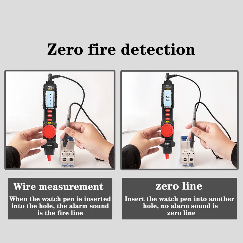 ANENG A3004 Pen Type Digital Multimeter AC DC Ammeter Voltmeter with Backlit LCD
