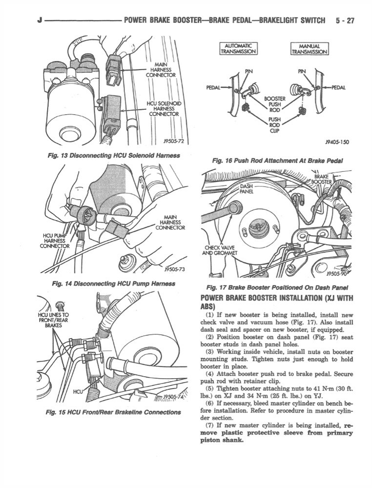 1995 Jeep Cherokee Wrangler Shop Service Repair Manual Engine Drivetrain Wiring