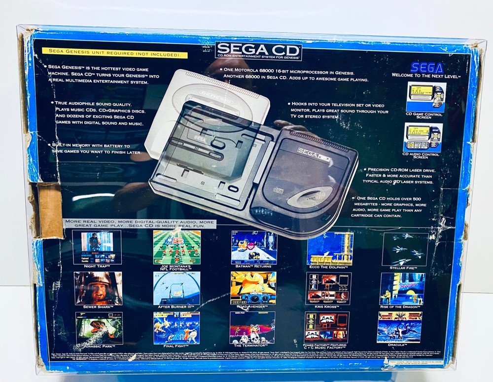 1 Console Box Protector SEGA CD MODEL 2 As Pictured. Custom Clear Display Case