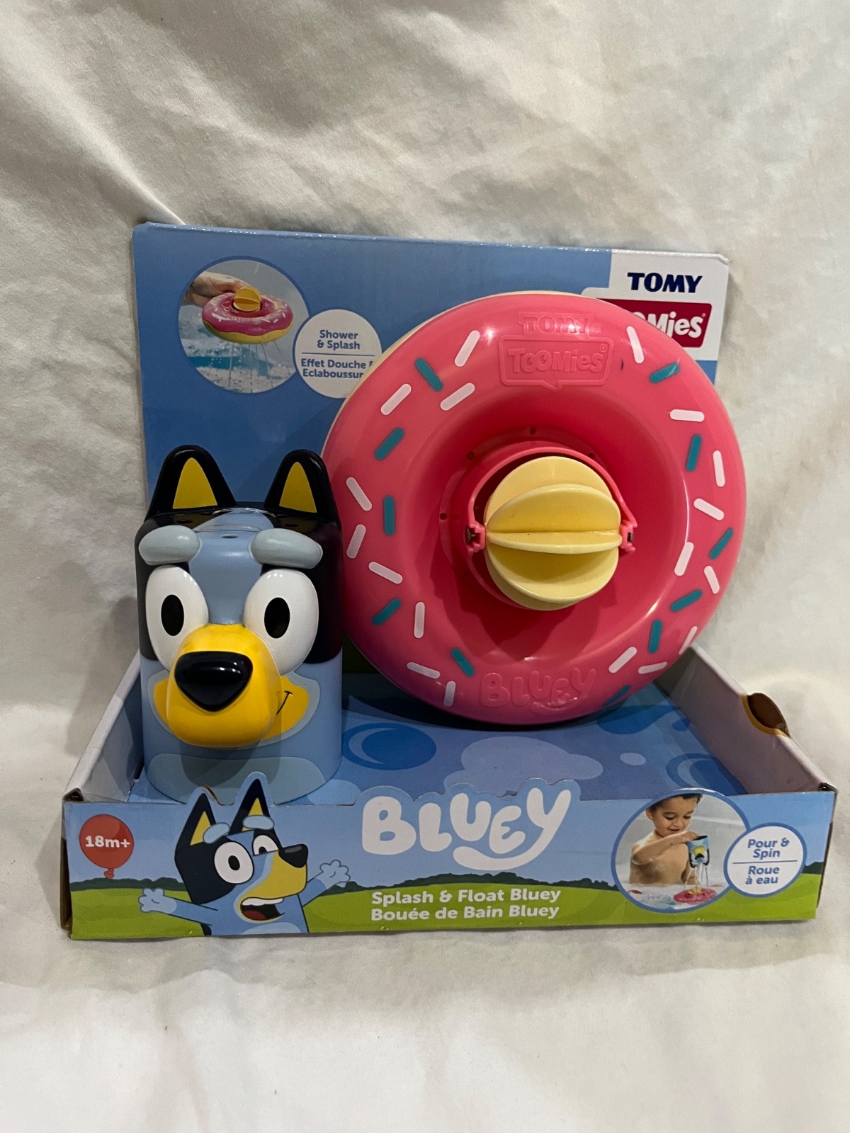 Bluey Splash And Float Bath Toy Tomy Toomies New