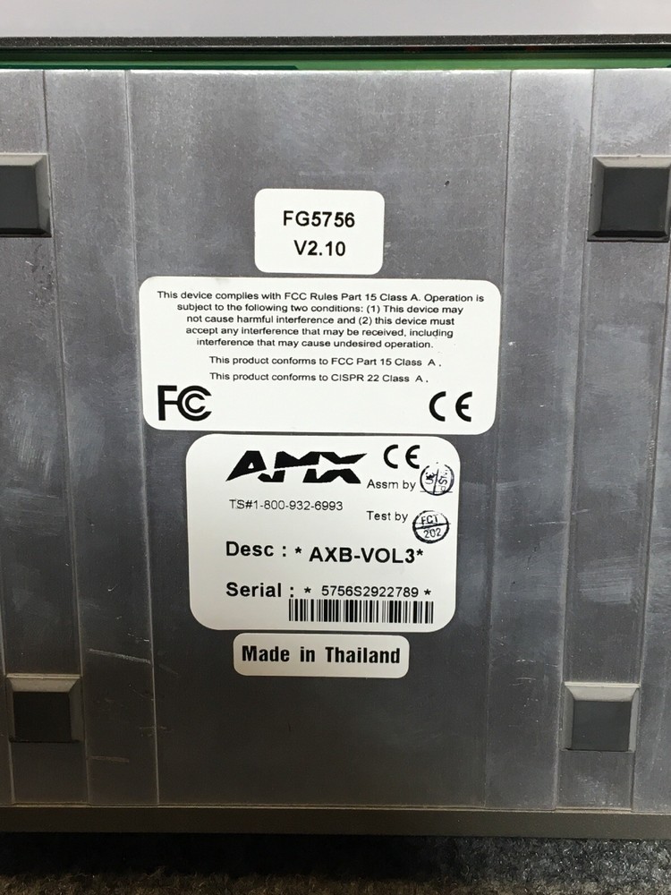 AMX AXB-VOL3 Volume Control Module Unit