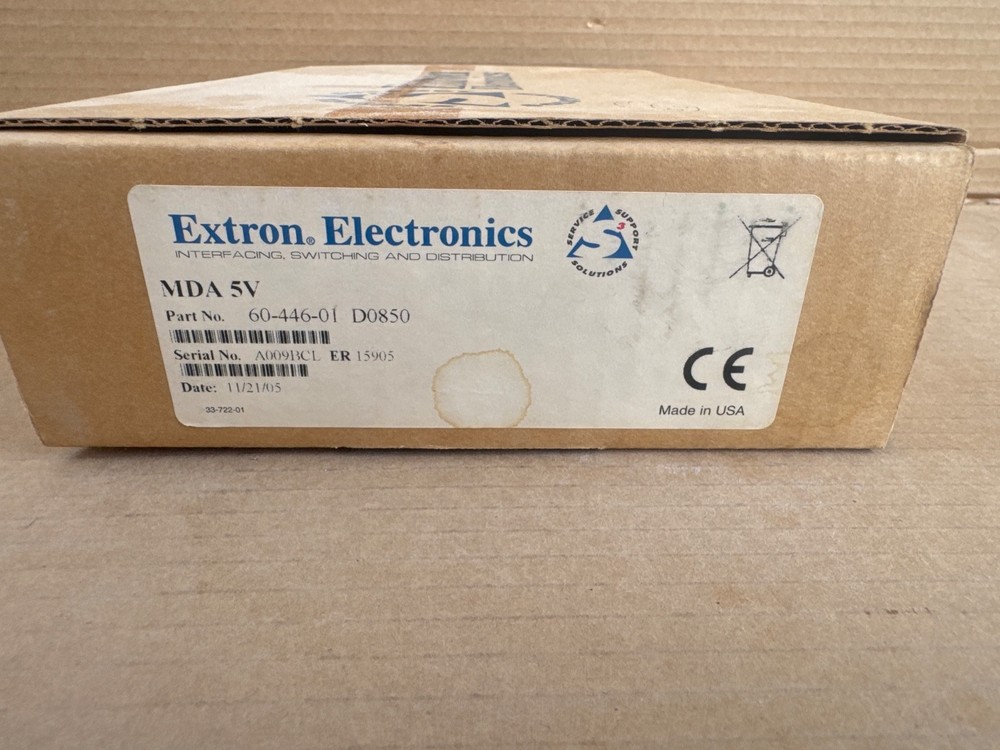 EXTRON MDA 5 V 60-446-01 Mini Distribution Amplifiers