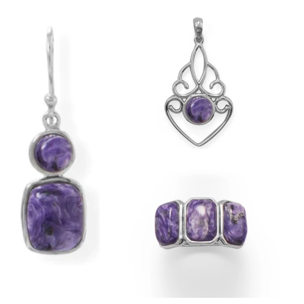 Charoite Earrings