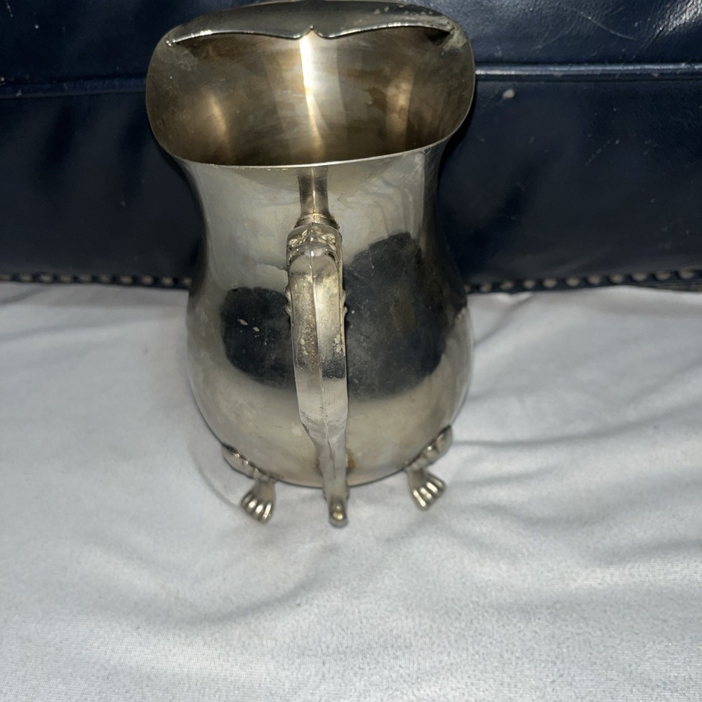 Vintage A1 Silverplated Footed Pitcher With Ice Guard Regency Decor Serving