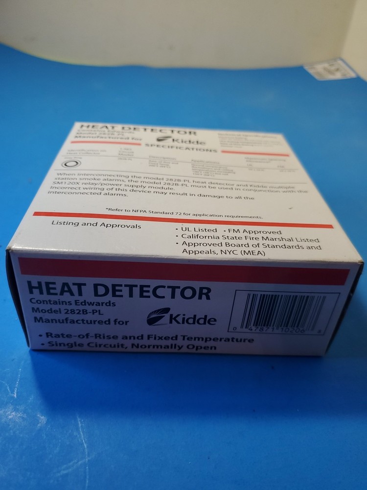 EDWARDS 283B-PL HEAT DETECTOR Kidde