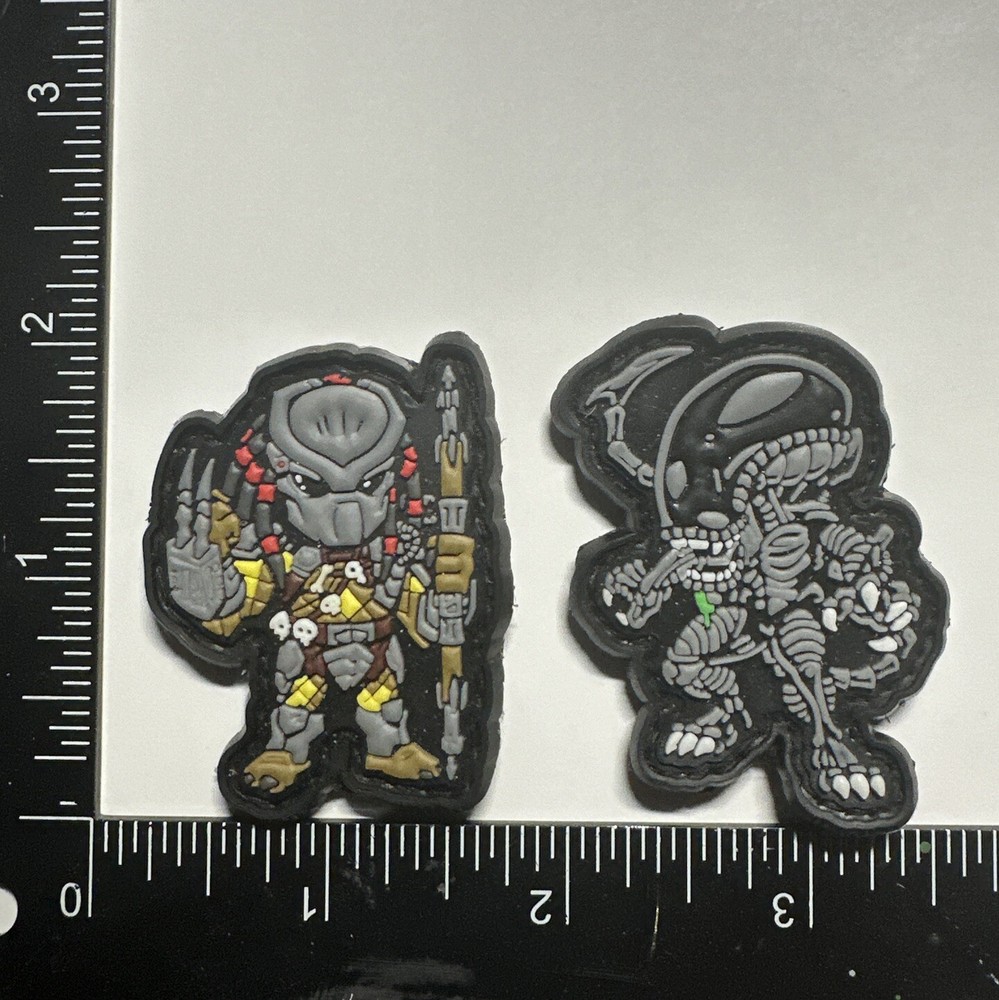Alien Vs Predator pvc rubber morale ranger eye patch Edc