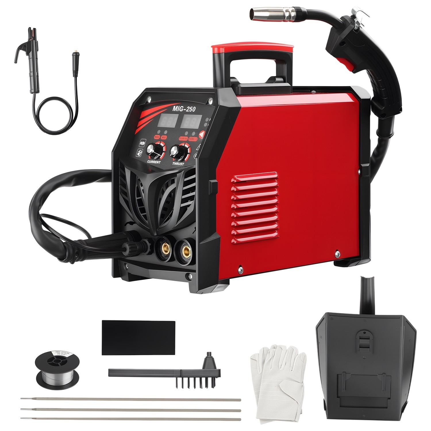 250A MIG Welder 110V Flux Core MIG Welder/Lift TIG/Stick 3 in 1 Welding Machine