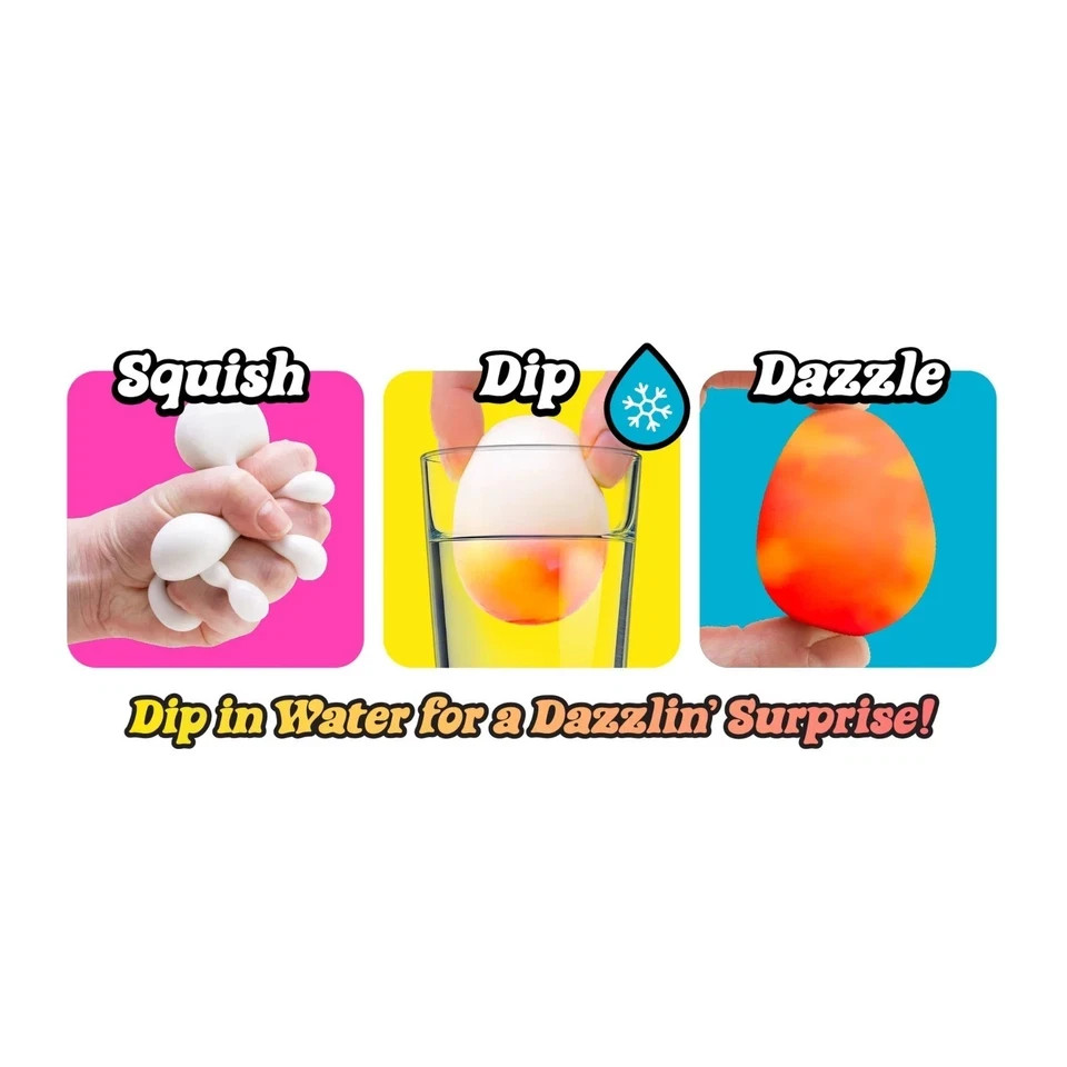 NeeDoh Dippin’ Dazzler Eggs Color Changing Egg NEW