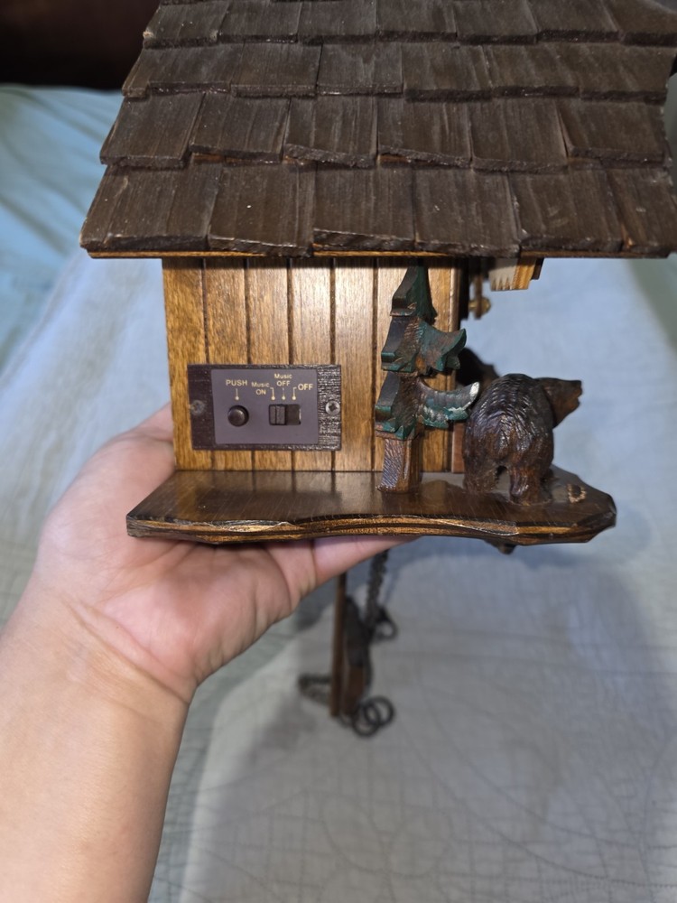 Vintage Germany Musical Cuckoo Clock Missing Backing & Weights