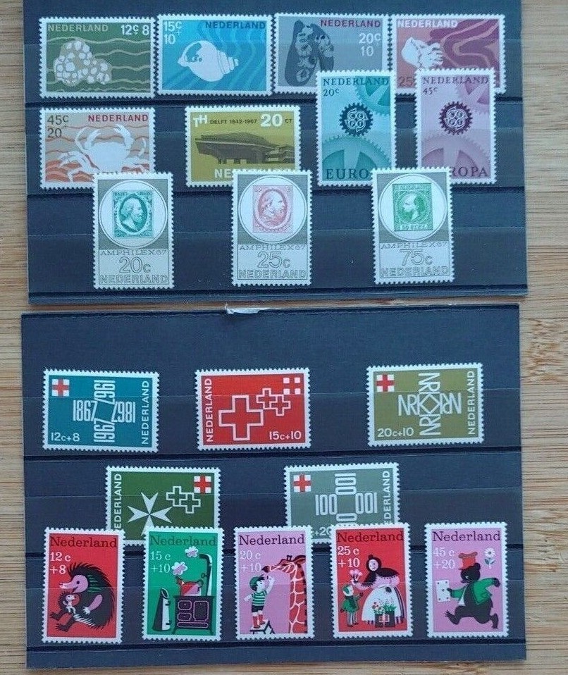 Netherlands, 1967 year set, 21v, MNH