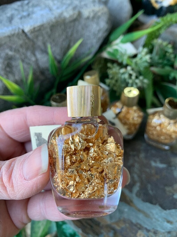 Authentic Gold Flakes, Authentic Gold Certificate, Gold Bottle,Brazillian Gold