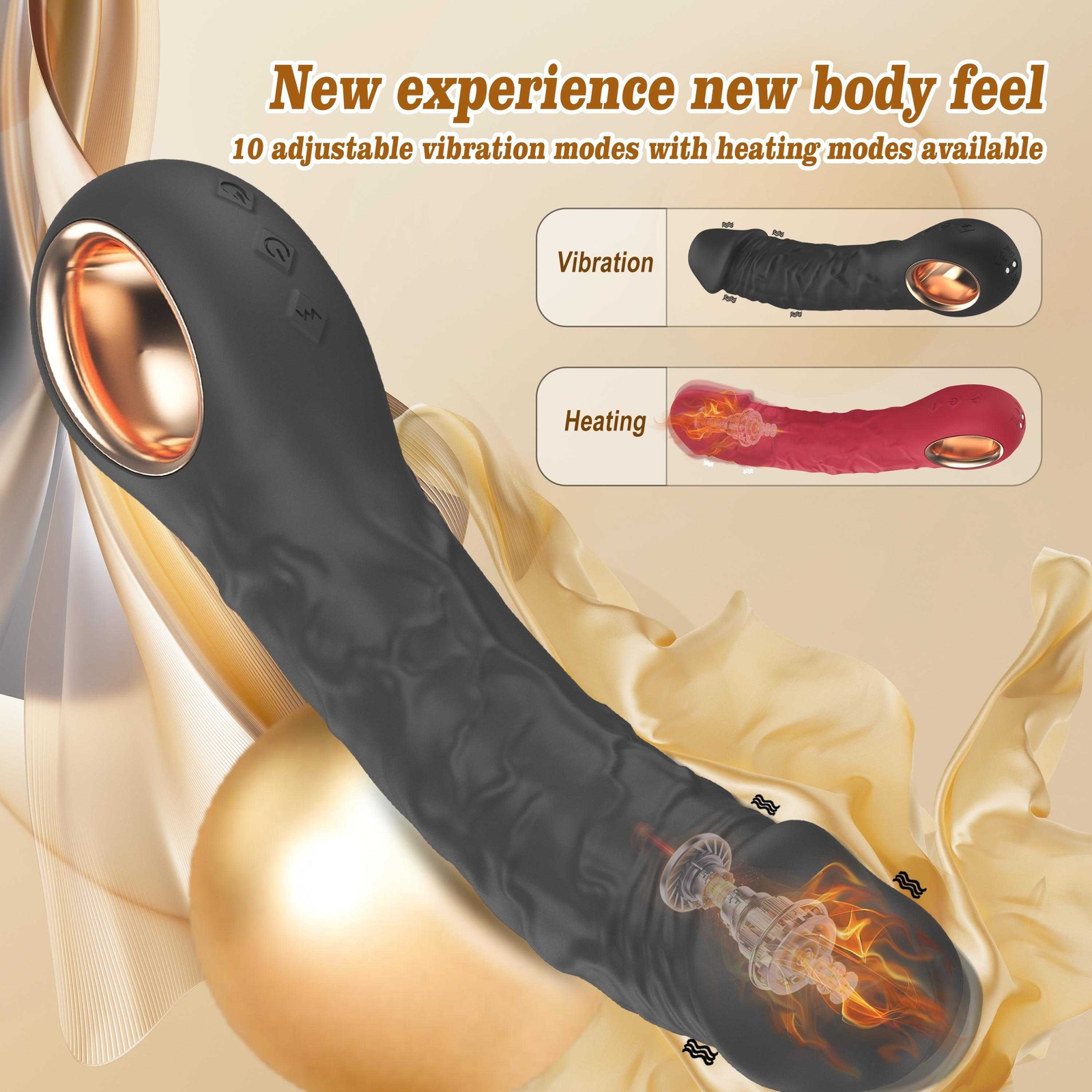Realistic G Spot Vibrator Dildo Clit Massager Anal Stimulator Sex Toys for Women
