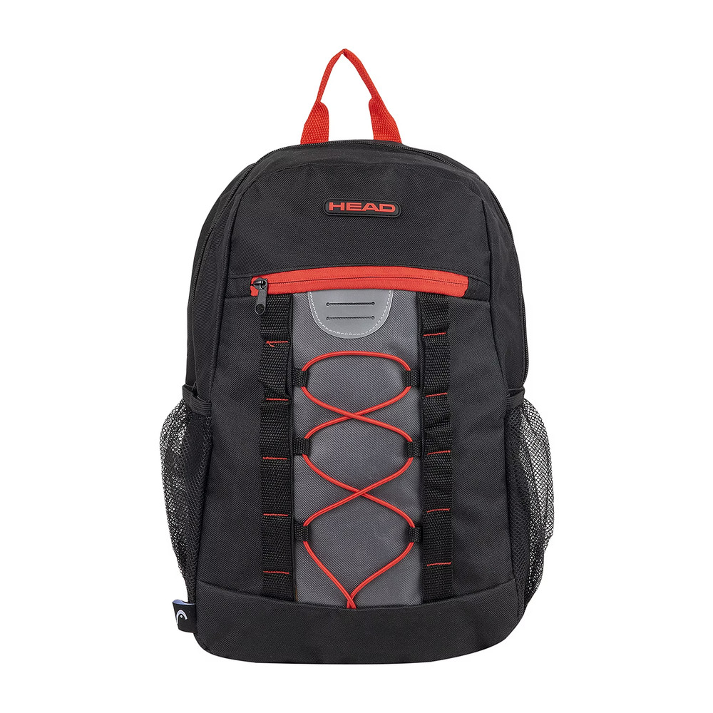NWT HEAD Bungee Backpack Black & Red School Bag