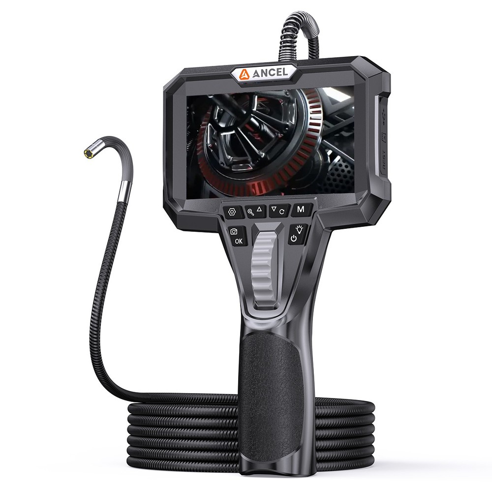 210° Two Ways Articulating Borescope Endoscope HD Camera 6 LED Adjustable Lights