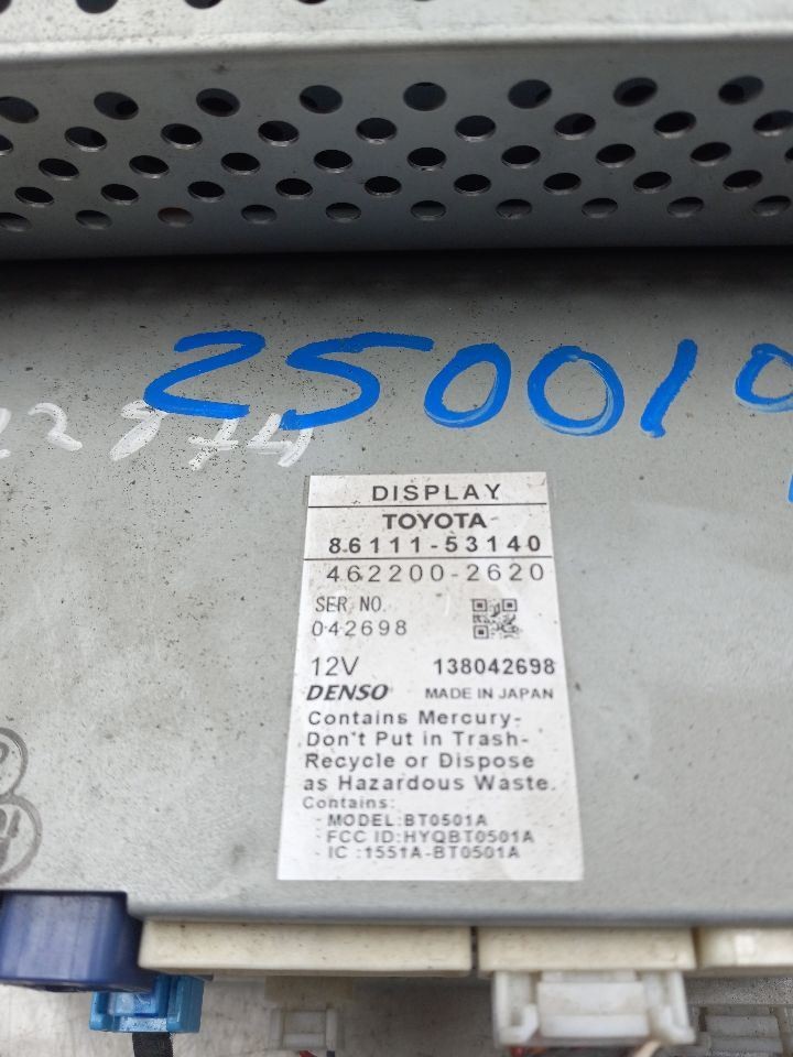 08 09 LEXUS ES350 INFO GPS SCREEN