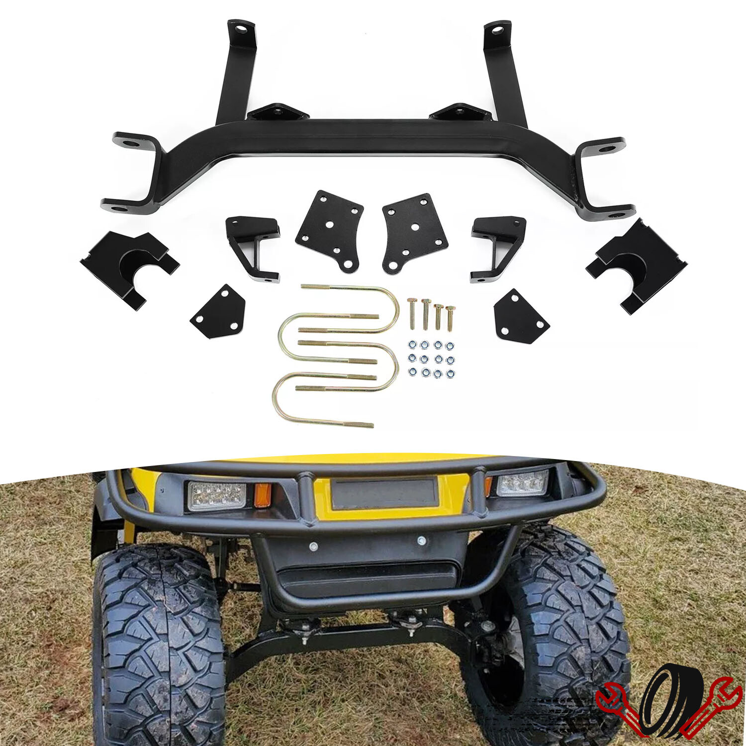 5" Axle Lift Kit For EZGO TXT Medalist 1994-2001 2001.5 Gas Models Golf Cart