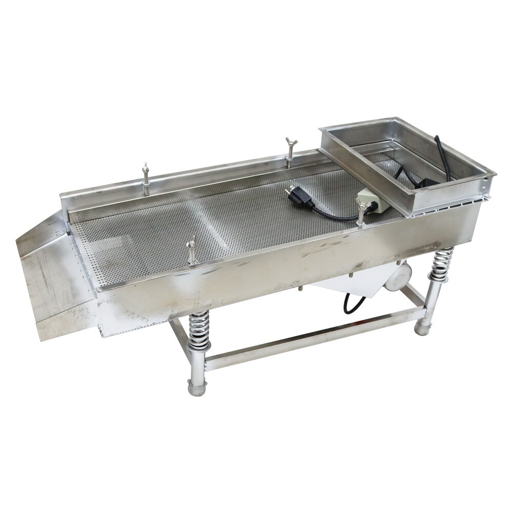 3mm Screen Stainless Steel Linear Vibrating Screen Shaker Single Layer 110V