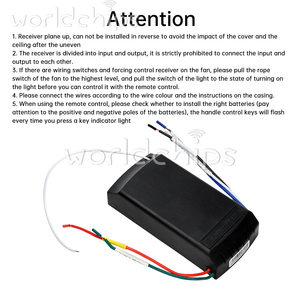 Universal Ceiling Fan Lamp Light Remote Control Receiver Fan Light Controller