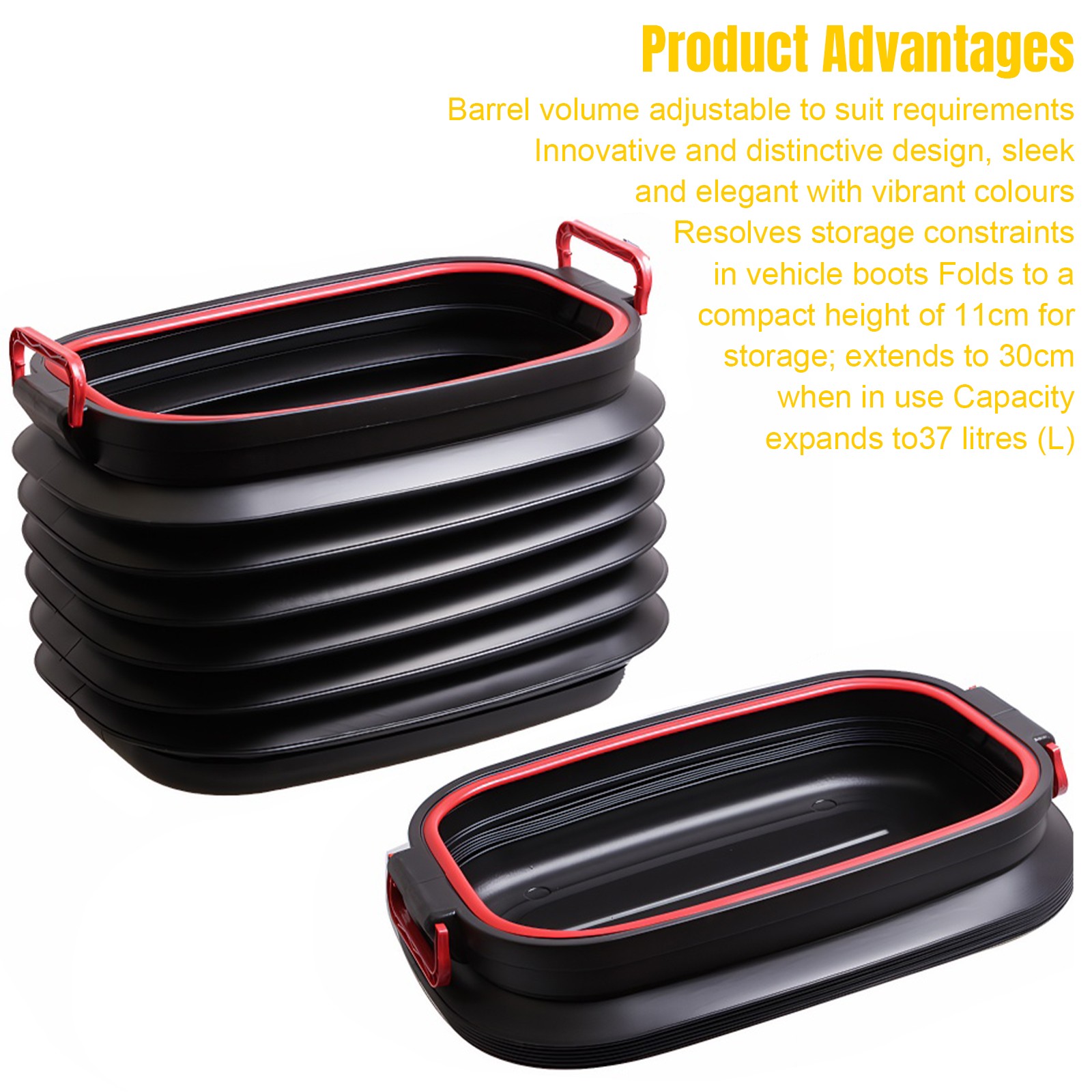 Multifunctional Folding Trash Can For Car RV Camping Water Bucket Outdoor Tavel