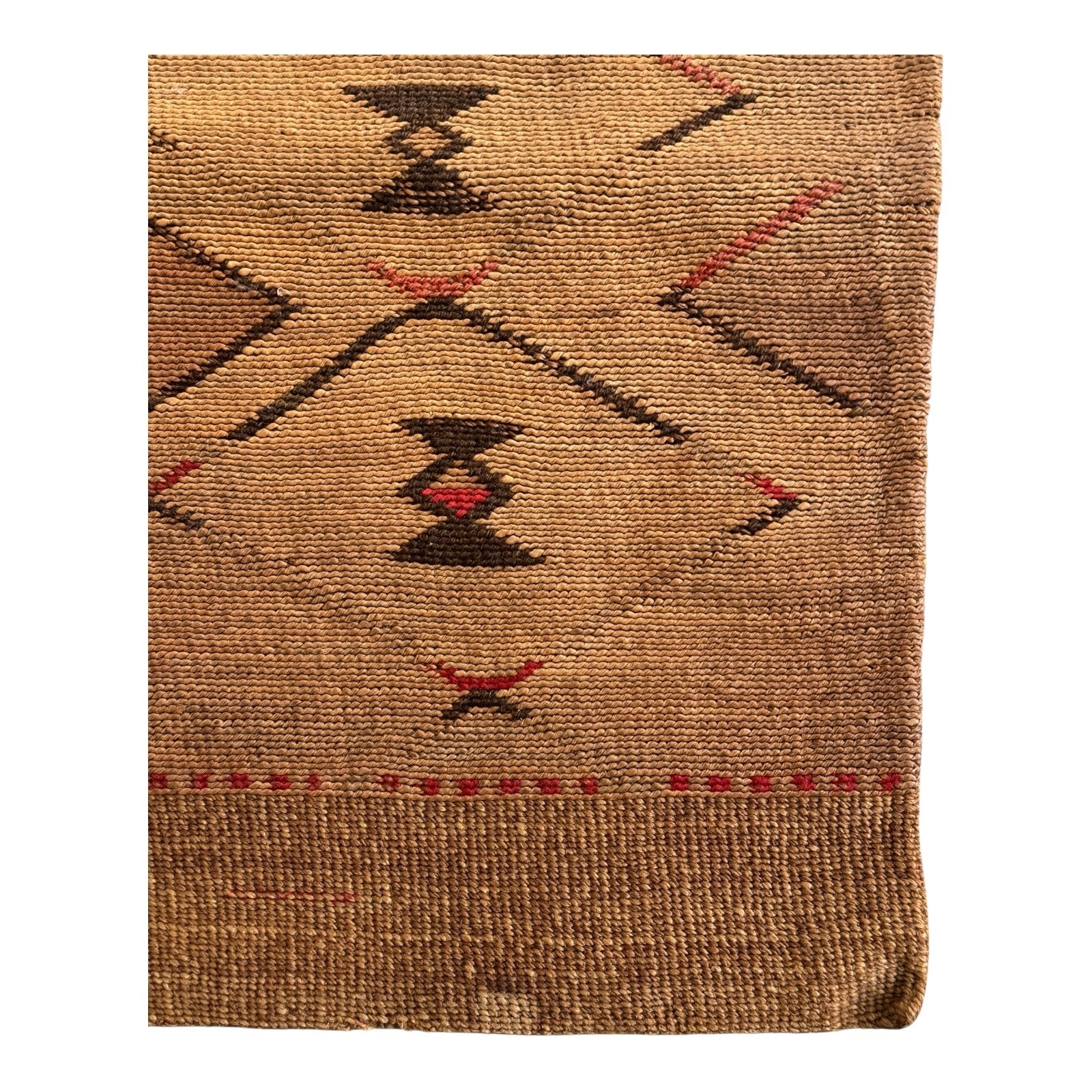 Antique Native American Plateau Nez Perce Double Sided Corn Husk Flat Bag