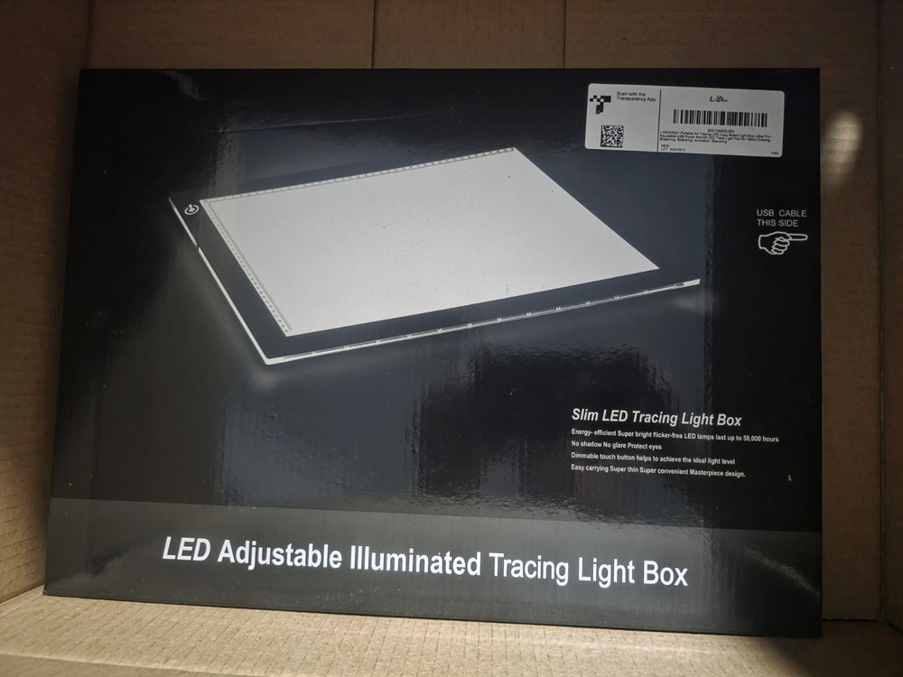 LitEnergy A4 LED Copy Board Light Tracing Box, Ultra-Thin Adjustable USB