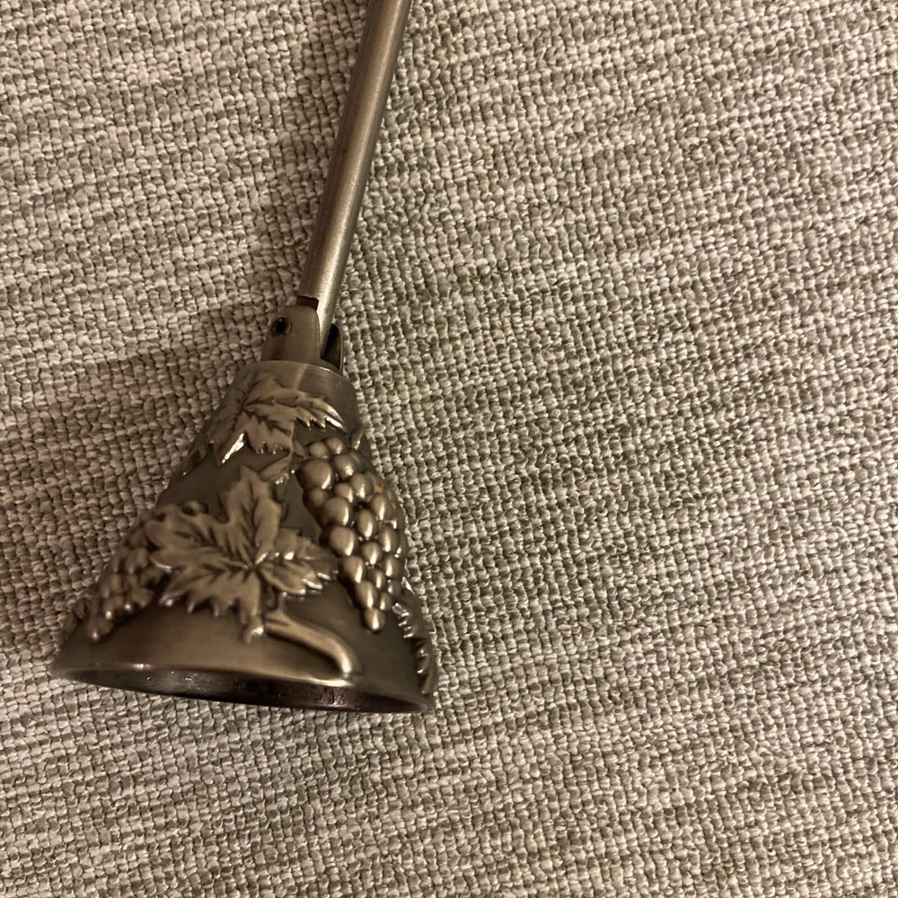 12” Metal Grape Design Candle Snuffer