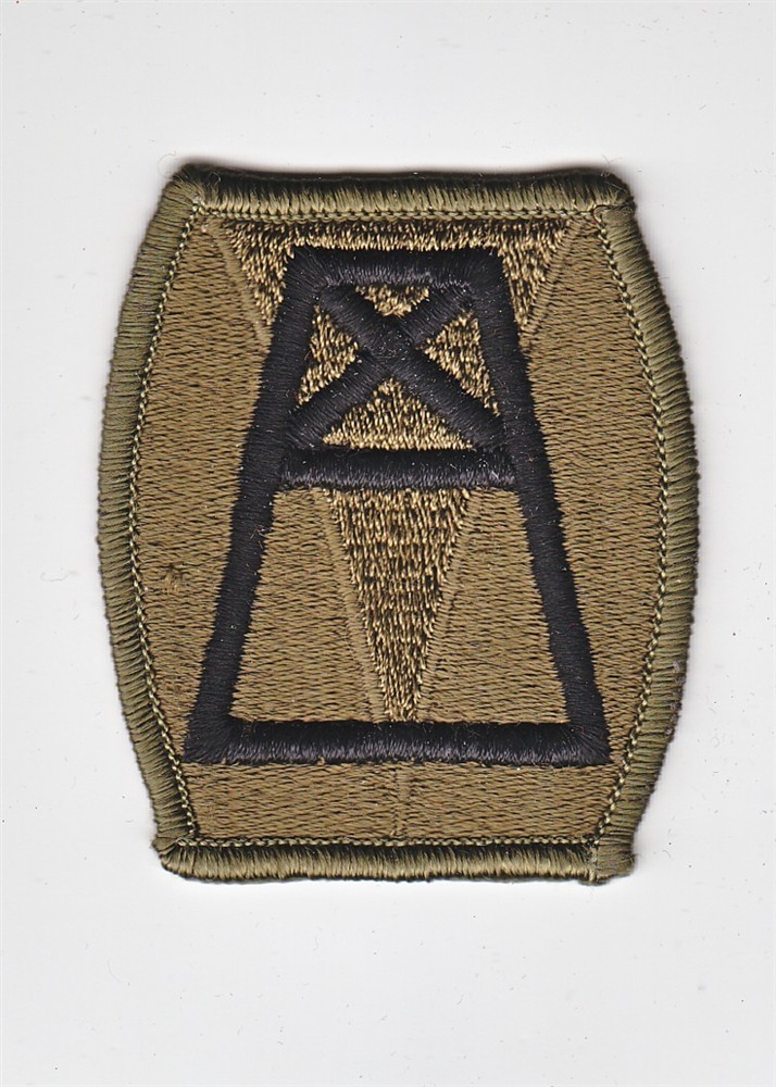 Army Patch: 156th Quartermaster Command - subdued, merrowed edge