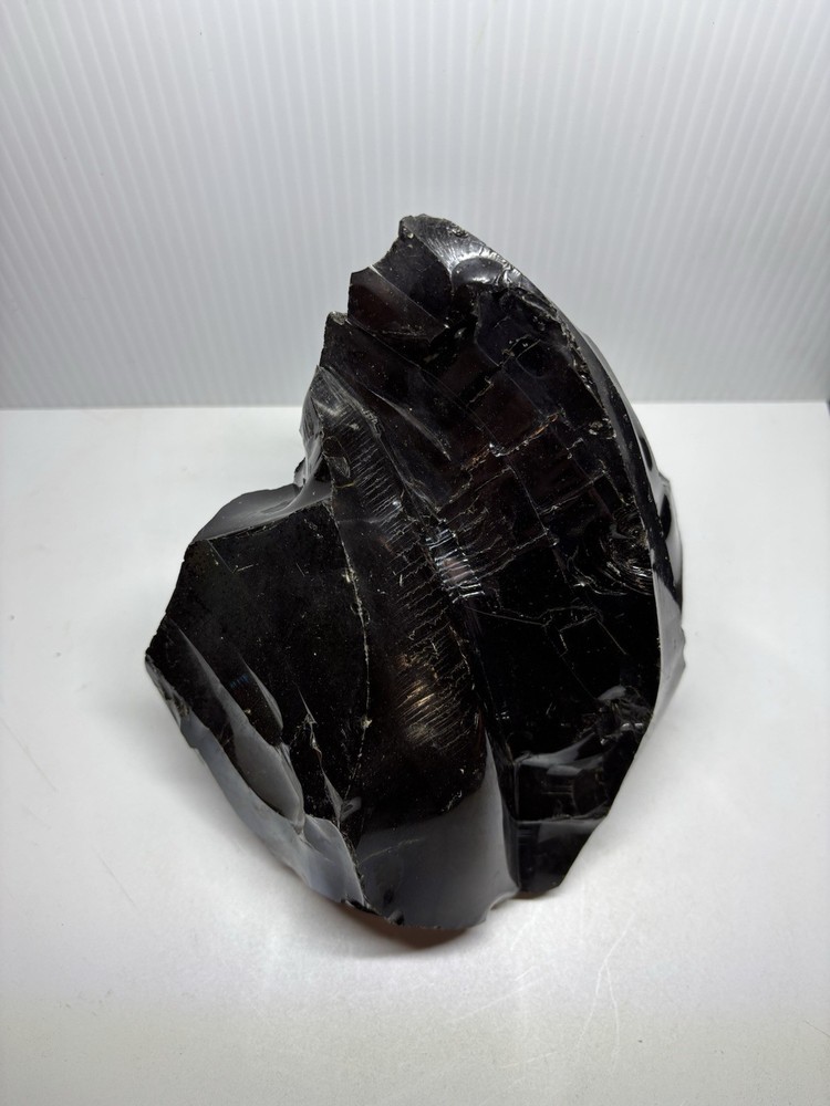 Medium Black Obsidian Rough Lapidary Rock for Knapping Cabbing 5 - 6 Lbs