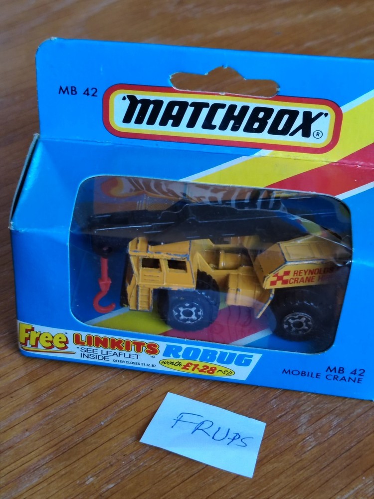 Used Matchbox Superfast MB 42 Mobile Crane Boxed