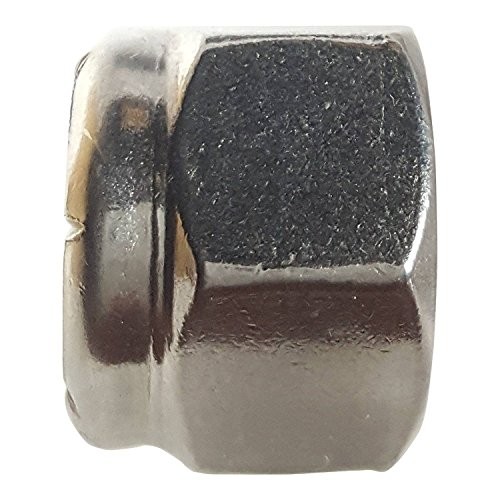 Nylon Insert Hex Lock Nuts - #12-24 (100-Pack) Stainless 12-24 (100 Pack)