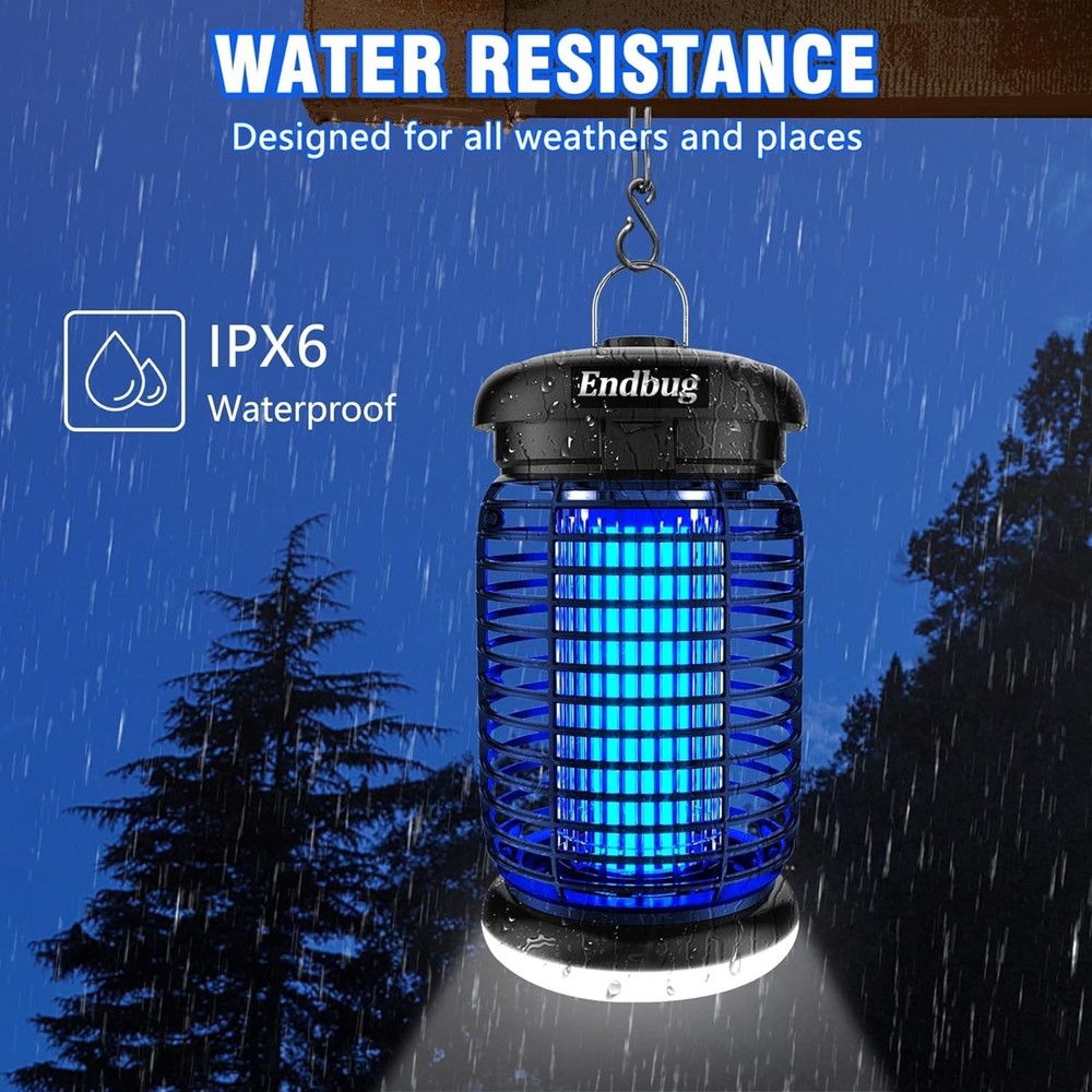 Endbug Bug Zapper, Zapper Outdoor Indoor with LED Light, Medium, 2 in 1