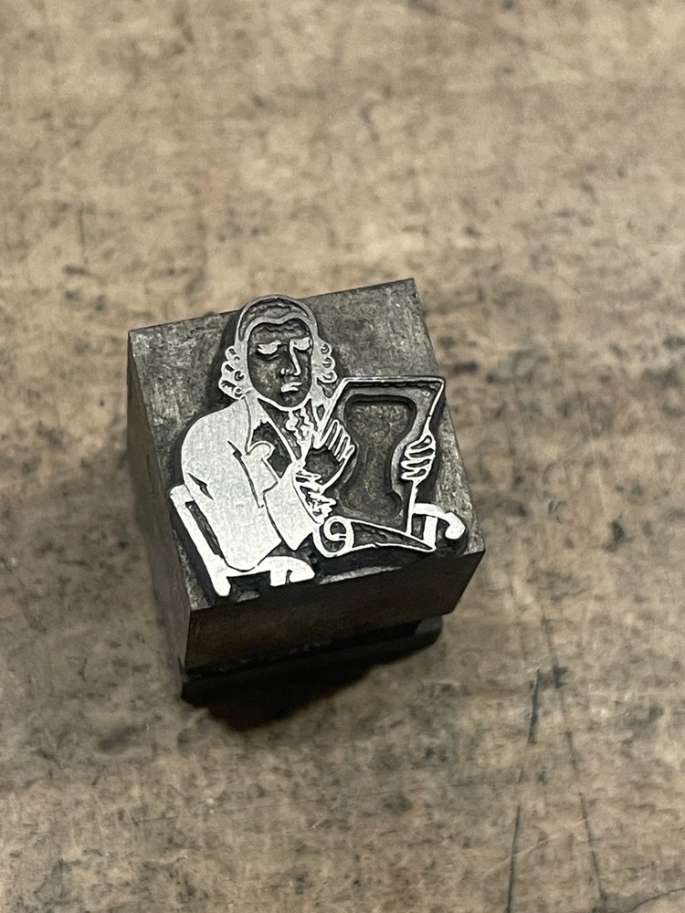 Printing Letterpress Printers Block Founding Father With Document Foundry (1634)