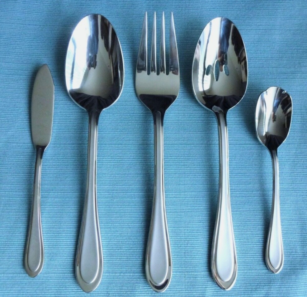 Oneida Joanne (Stainless) Flatware 5 piece Hostess Serving Set - New