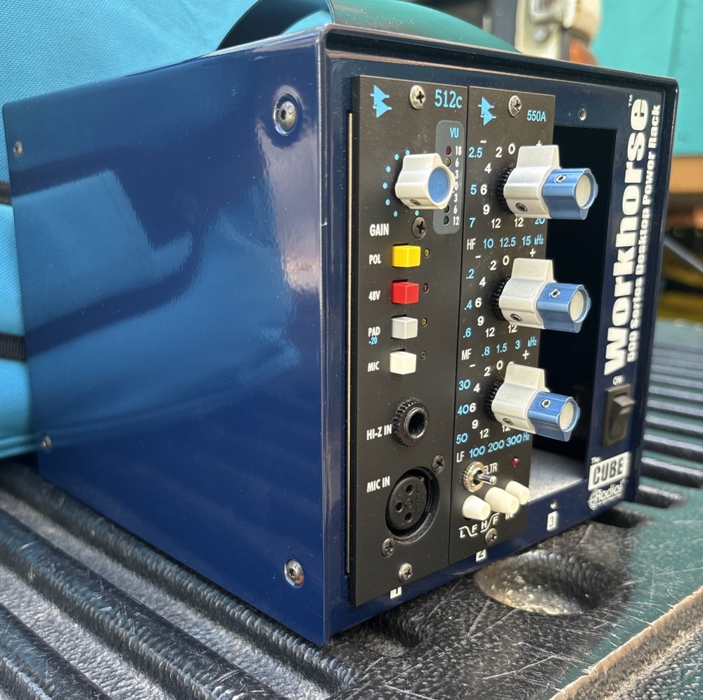 MINT API 512C Mic Pre + 550A Equalizer +Cube Radial Workhorse Desktop Power Rack
