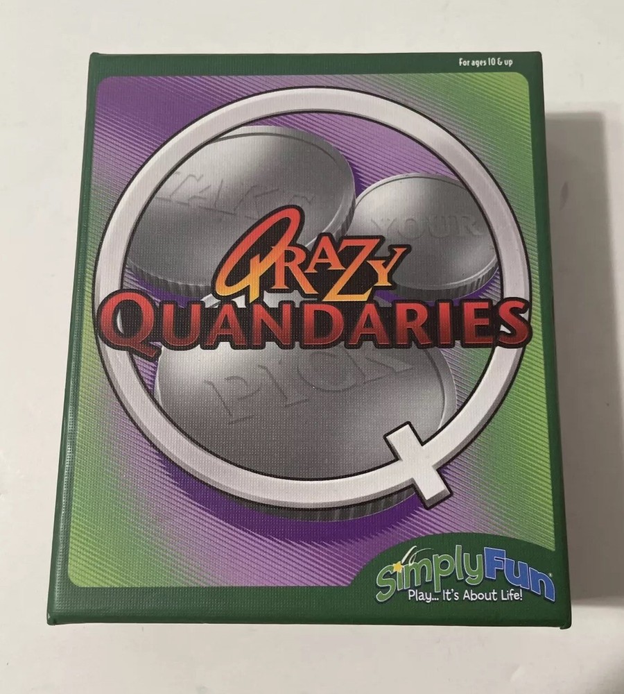 Crazy Quandaries Card Game by Simply Fun - 2009 Edition - Complete!