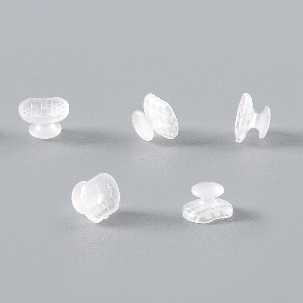 50 Pcs Dental Bondable Composite Ceramic Lingual Button Rectangular Transparent