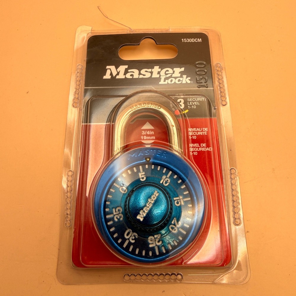 Master Lock 1530DCM Blue Locker Lock Combination Padlock