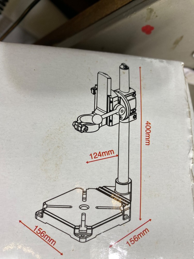 Box starts for PRECISE Drill Stand including unused Base