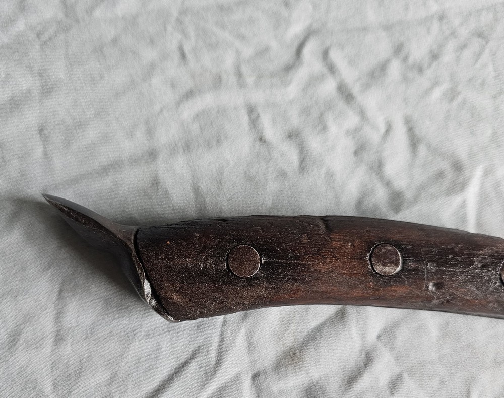 1920's antique Estwing UtilAx Trapper axe puller crate hammer 3 Rivet handle