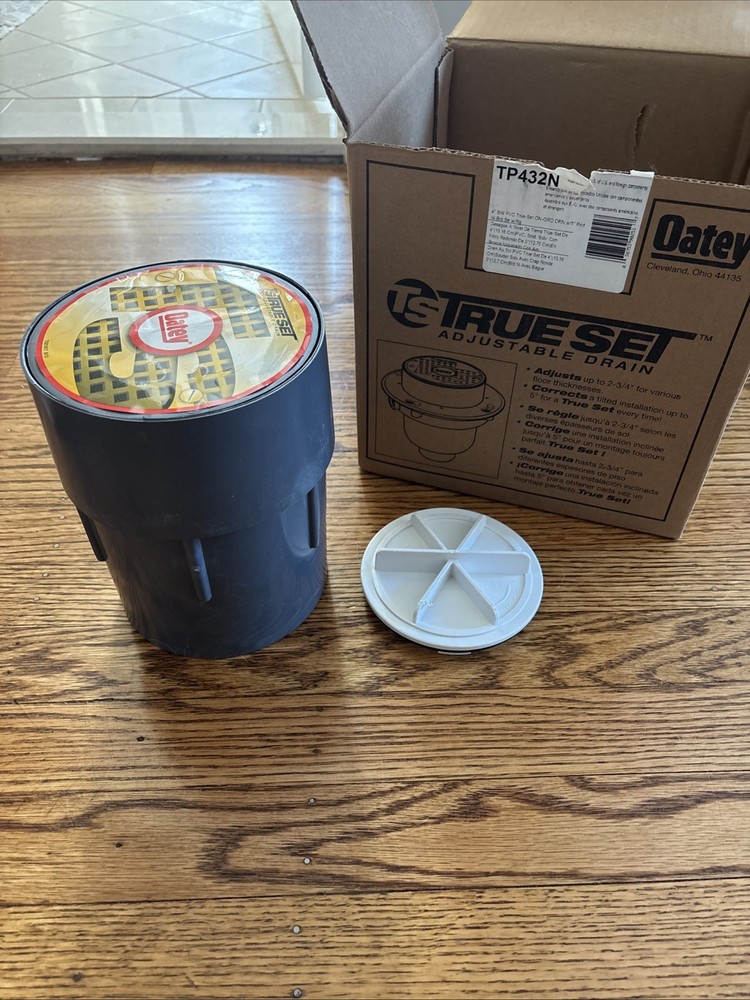 True Set Adjustable PVC Drain TP432N 4”