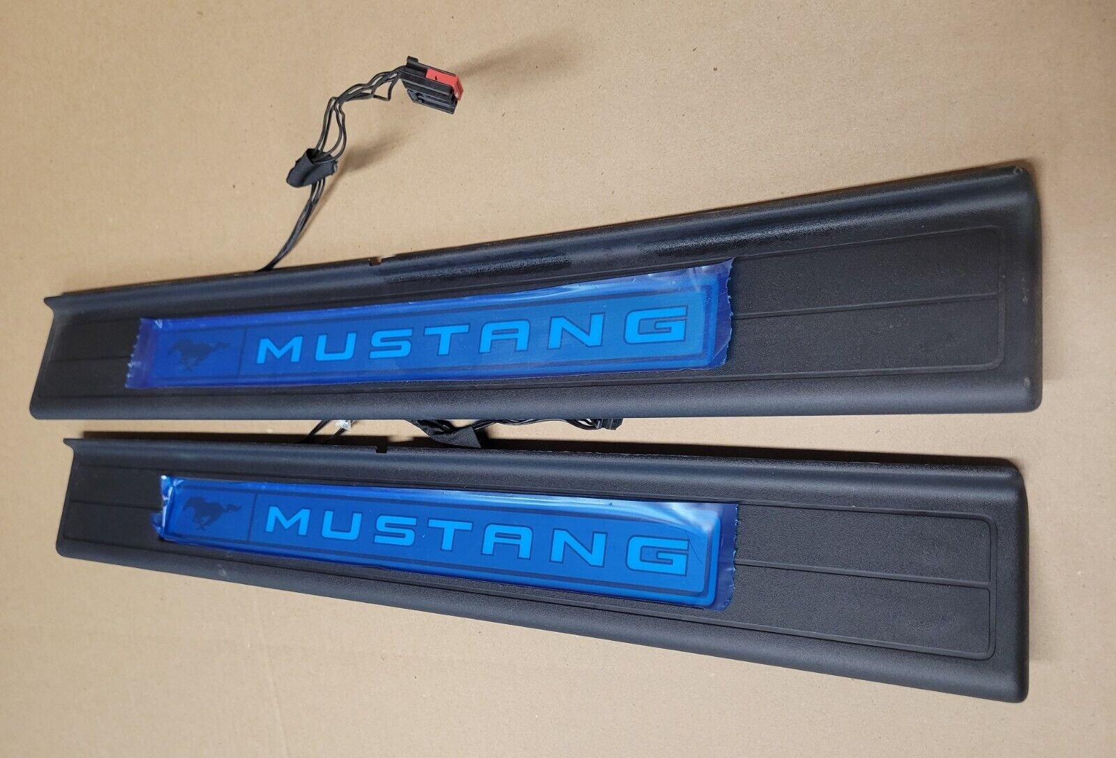 New Take Off 2015-2022 Mustang Lighted Door Sill Plates PAIR
