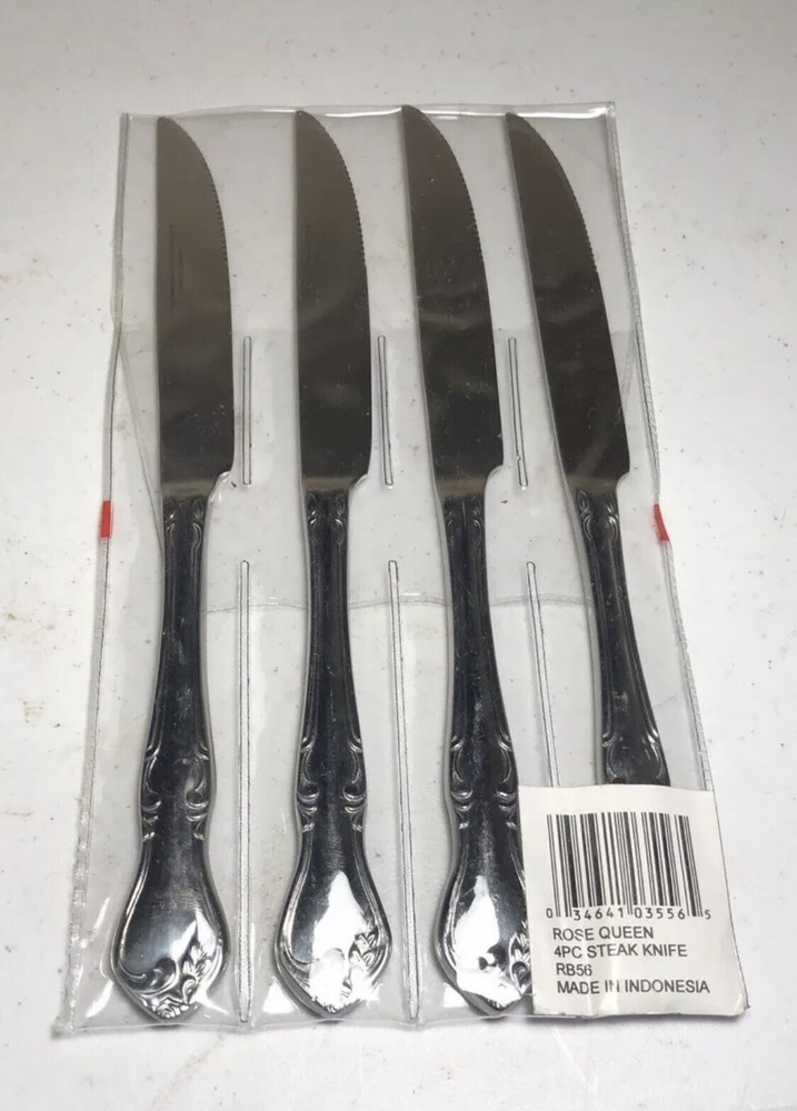 REED & BARTON HERITAGE MINT RoseQueen STAINLESS FLATWARE 4 Piece Setting RB56